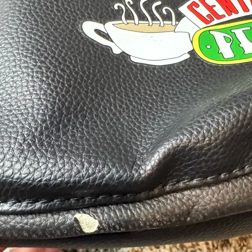 DANI by Danielle Nicole Friends Central Perk Mini Backpack Black Faux Leather